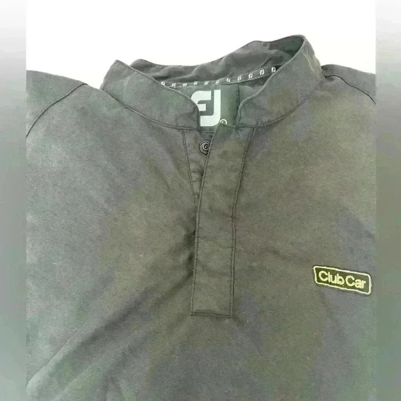 Footjoy Men’s Golf Pullover Windbreaker. Black Size Large - Picture 6 of 7